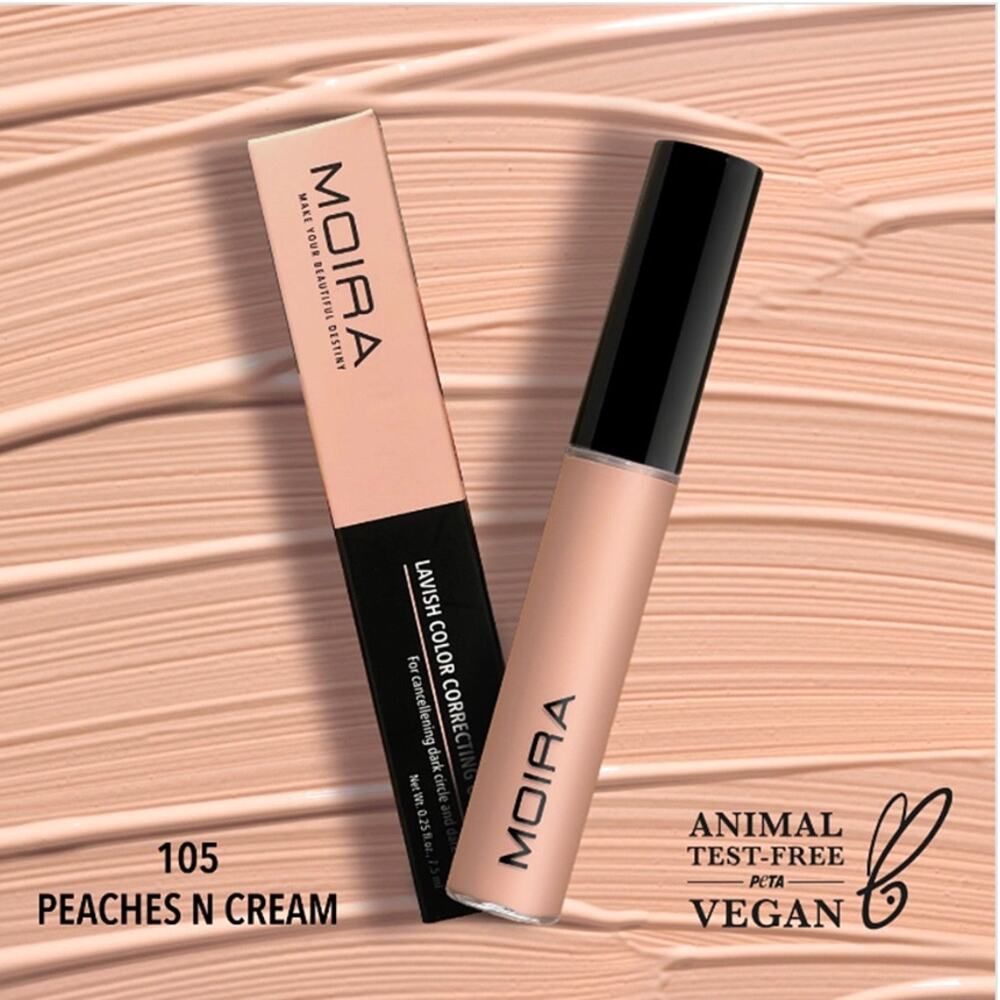 K-Care: Moira Lavish Color Correcting Concealer*Peaches & Cream*Korean Makeup*